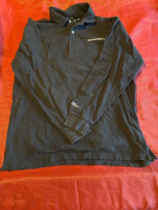 Outer Banks Other - Outer Banks Polo Shirt Mens L ING New York City Marathon Black Long Sleeve